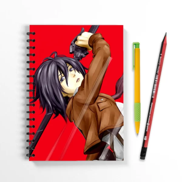 блокнот Атака титанов Микаса Аккерман