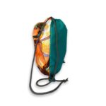 сумка для сменки, рюкзак без кармана бирюза Сяо Геншин Импакт вид сбоку