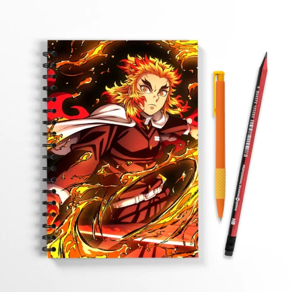 Блокнот Ренгоку Клинок, рассекающий демонов. Kimetsu no Yaiba; Demon Slayer, формат А5