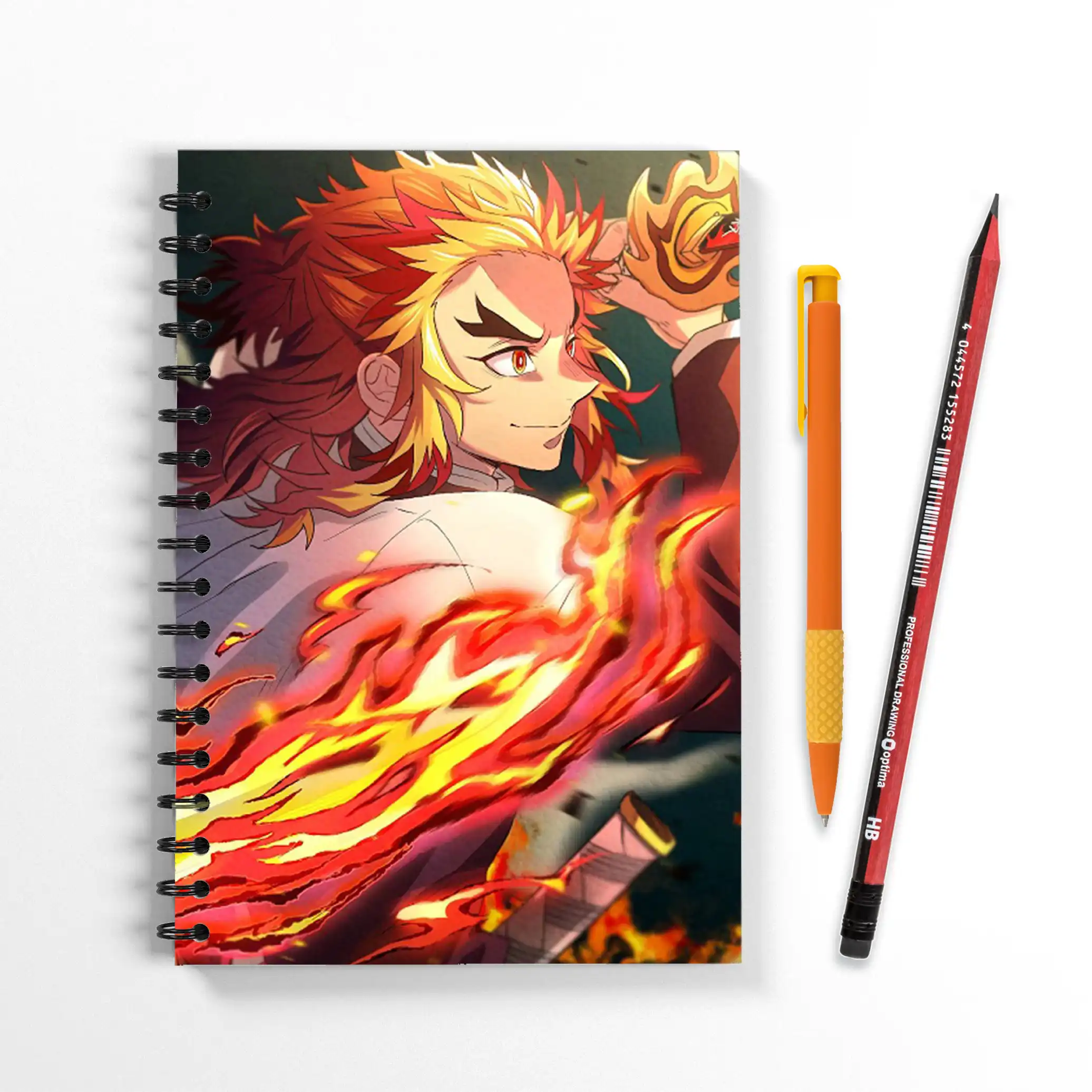 Блокнот Ренгоку Клинок, рассекающий демонов. Kimetsu no Yaiba; Demon Slayer, формат А5