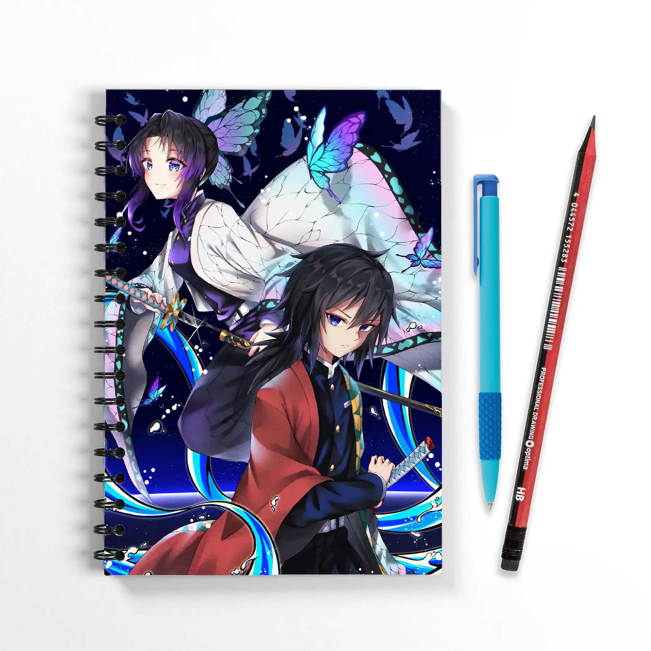 Блокнот Томиока и Шинобу Клинок, рассекающий демонов. Kimetsu no Yaiba; Demon Slayer, формат А5