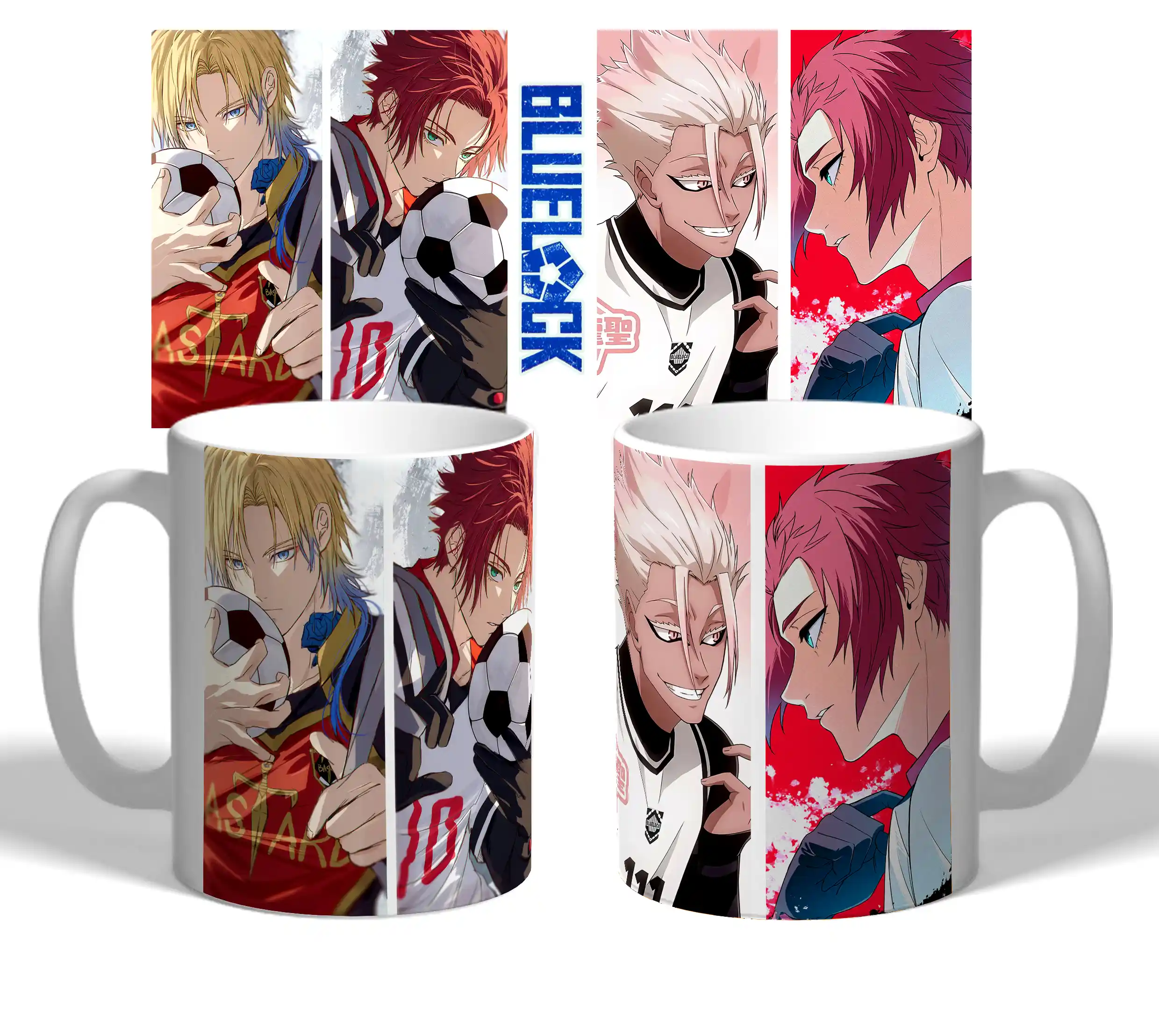 Чашка Блю Лок «Blue Lock» Синяя Тюрьма