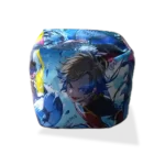 Бескаркасное кресло-мешок | пуф Блю Лок «Blue Lock» Синяя Тюрьма