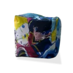 Бескаркасное кресло-мешок | пуф Блю Лок «Blue Lock» Синяя Тюрьма