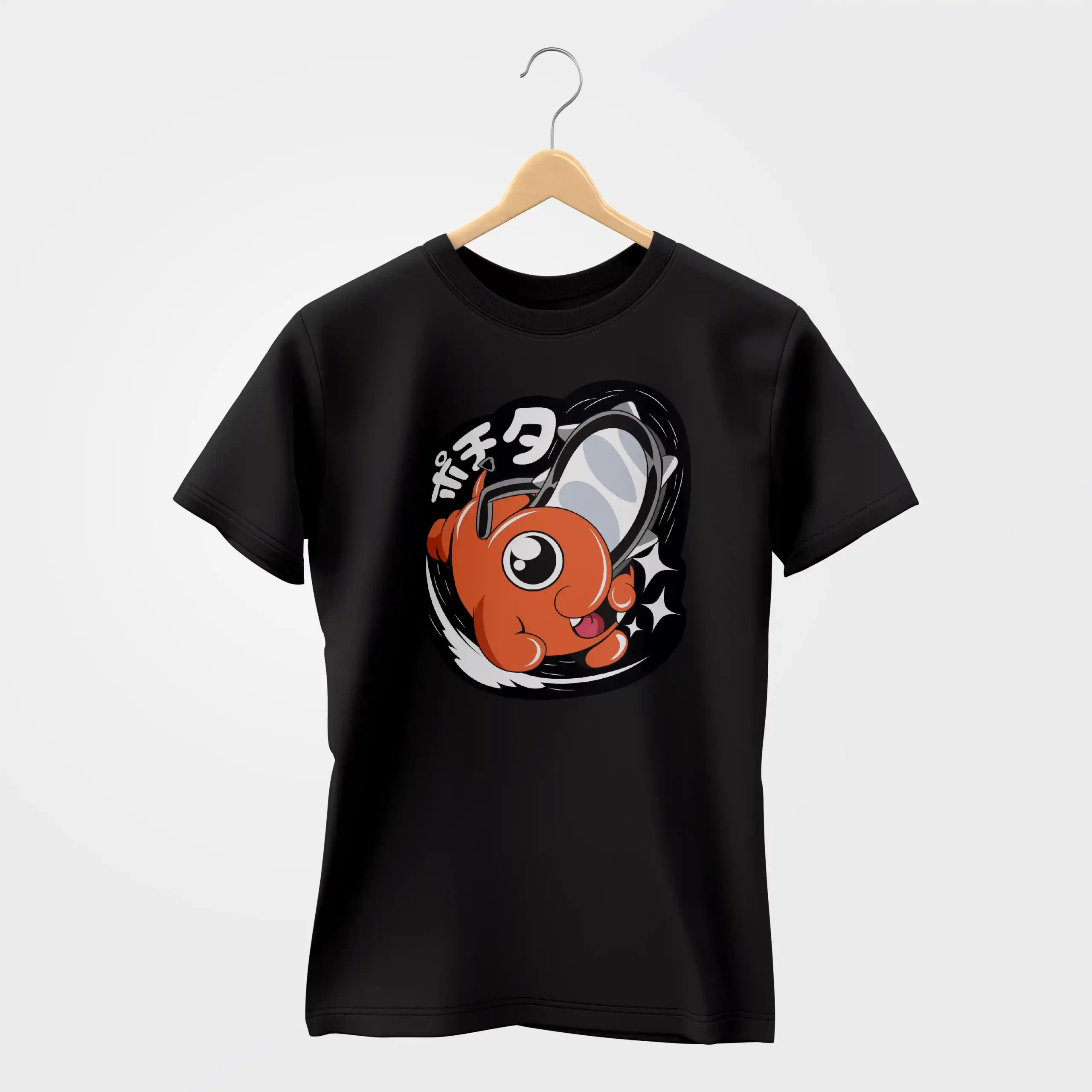 1MockUp Почита черная_result Футболка Людина-бензопила “Chainsaw Man” Почита