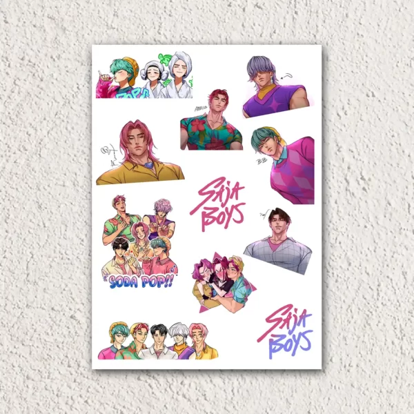 Стикерпак Кейпоп-охотницы на демонов «KPop Demon Hunters»