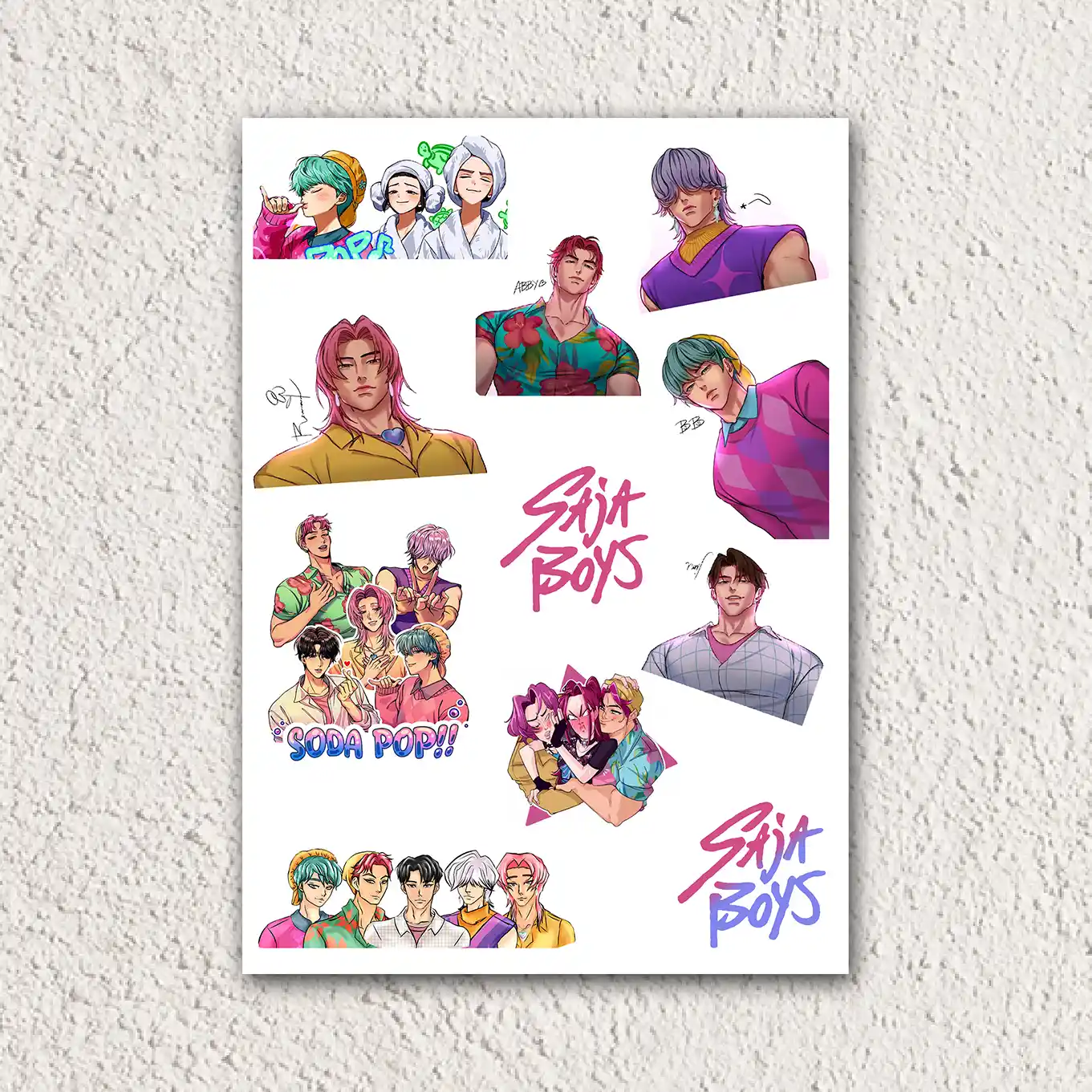 Стикерпак Кейпоп-охотницы на демонов «KPop Demon Hunters»